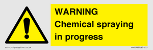 WARNING Chemical spraying in progress